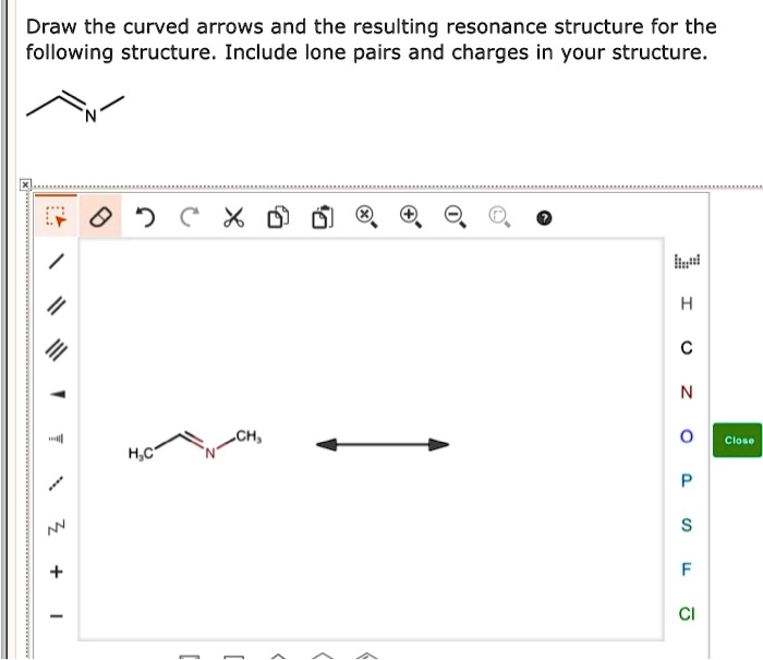 SOLVED Draw the curved arrows and the resulting resonance structure