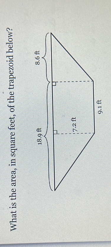 solved-what-is-the-area-in-square-feet-of-the-trapezoid-below