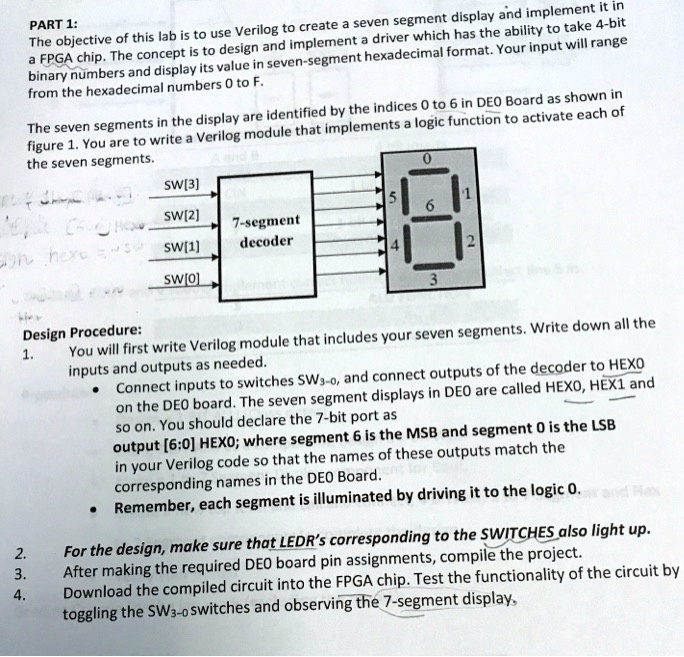 SOLVED: Please write Verilog code and test. The objective of this lab ...