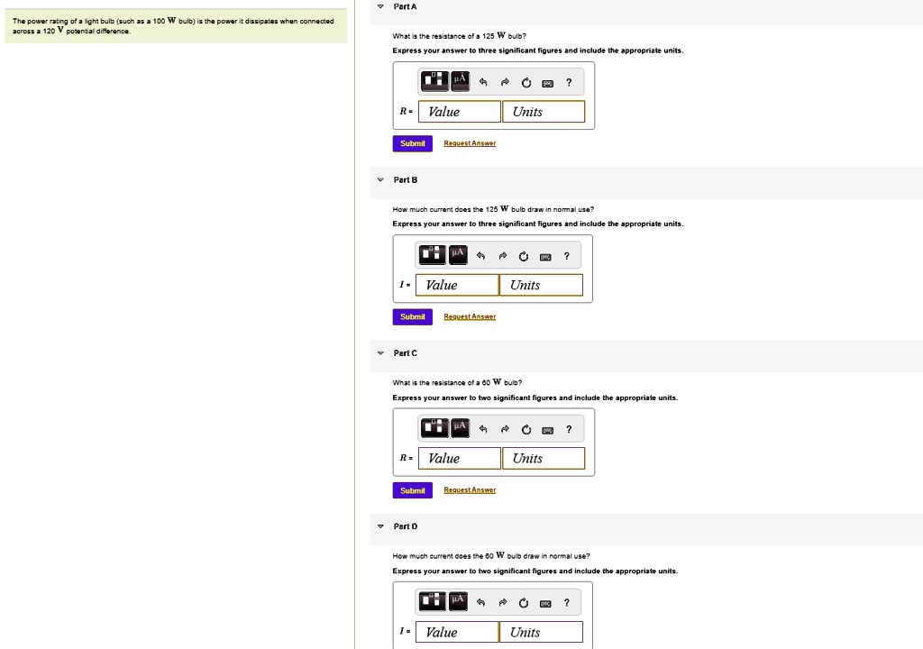 SOLVED The power rating of a light bulb (such as a 100W bulb) is the power it dissipates when