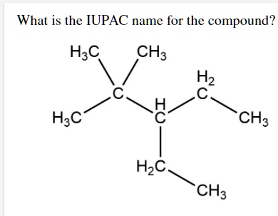 SOLVED: What is the IUPAC name for the compound? What is the IUPAC name ...