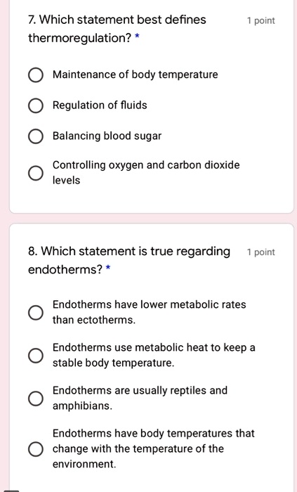 Solved In endotherms, increasing insulation facilitates heat