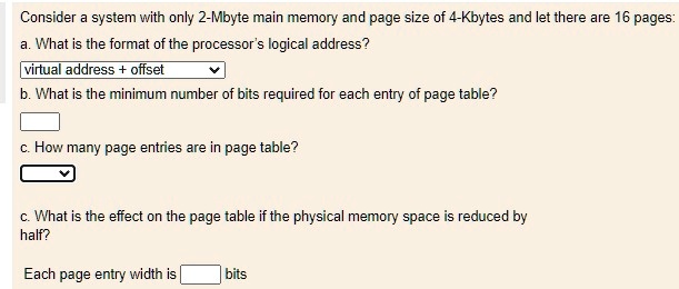 SOLVED Consider A System With Only 2 Mbyte Main Memory And A Page Size solved-half-byte-is-defined-as
