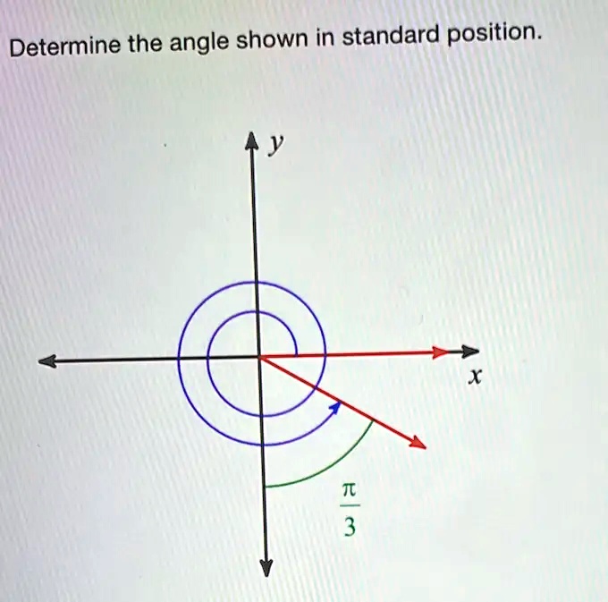 Angle Position System Determine the angle shown in standard position.