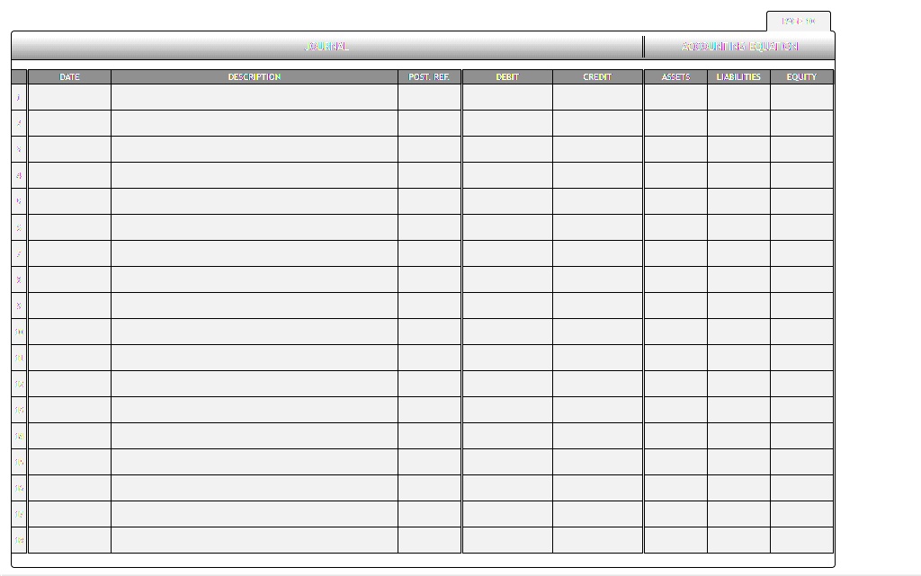 SOLVED: Journalize the entries for the following transactions. Refer to ...