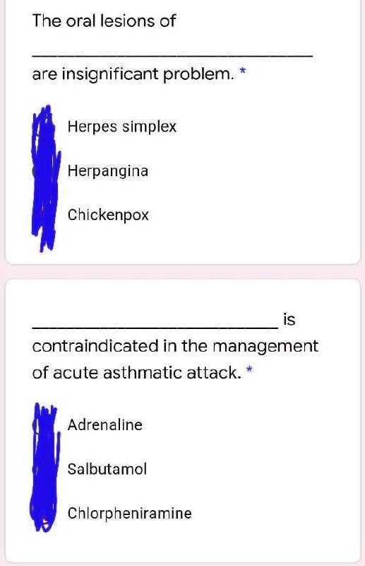 SOLVED I need the answer as soon as possible. The oral lesions of are