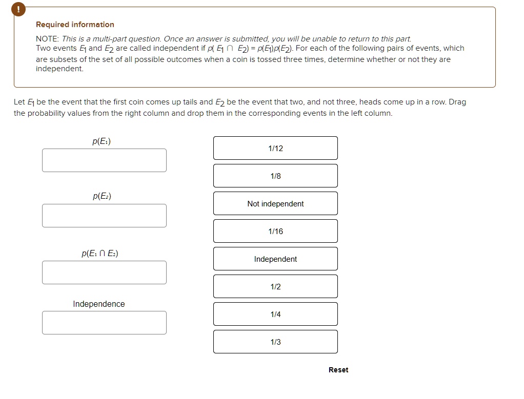 SOLVED: Text: Required information NOTE: This is a multi-part question ...