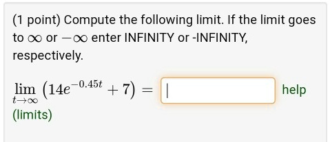 0 to the power of infinity limit