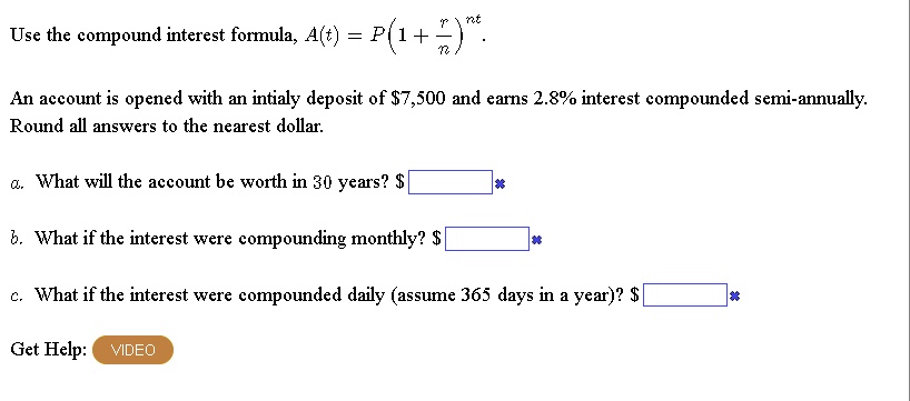 compound interest formula monthly