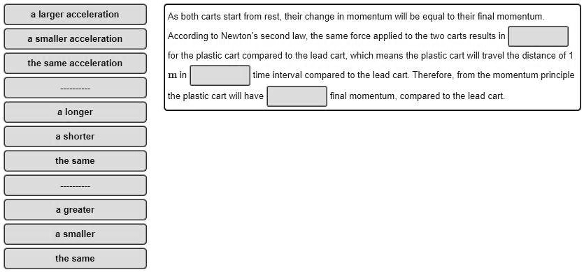 change in momentum