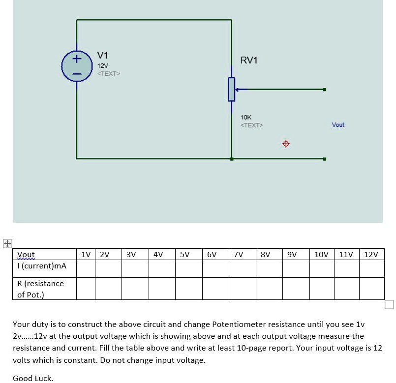 SOLVED 'Your duty is to construct the above circuit and change