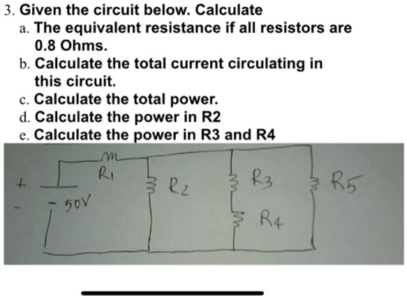 SOLVED: 3 . Given The Circuit Below. Calculate The Equivalent ...