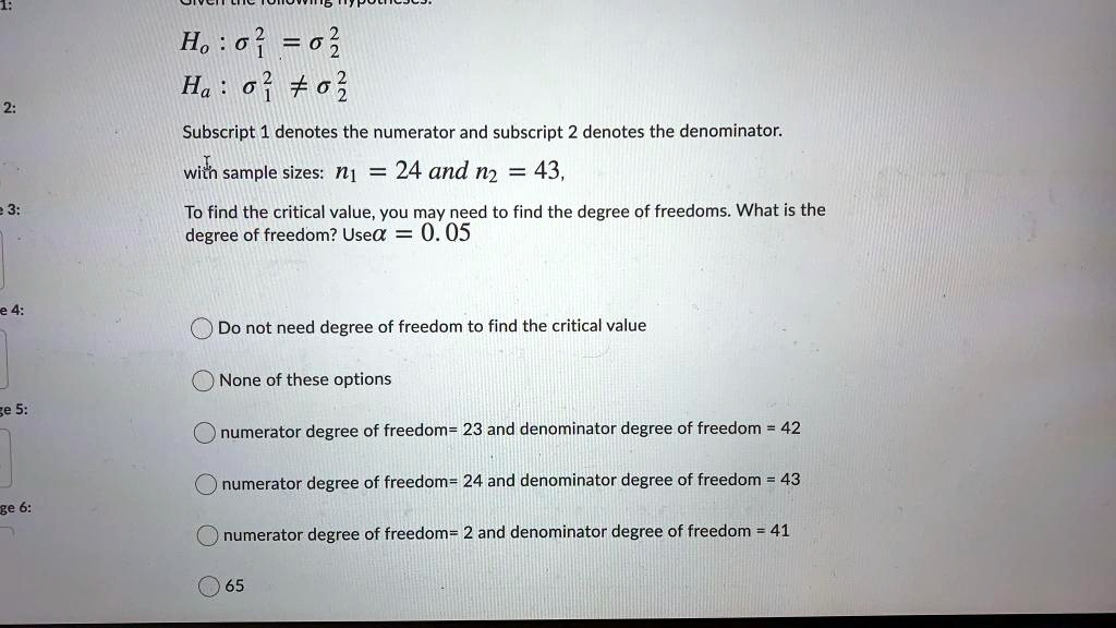 SOLVED: Ho 6 3 2 Ha 63 # 62 Subscript 1 denotes the numerator and ... image.