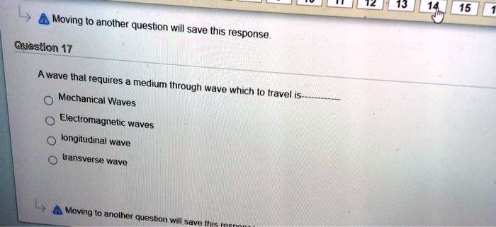 A wave that requires a medium through wave which to travel is