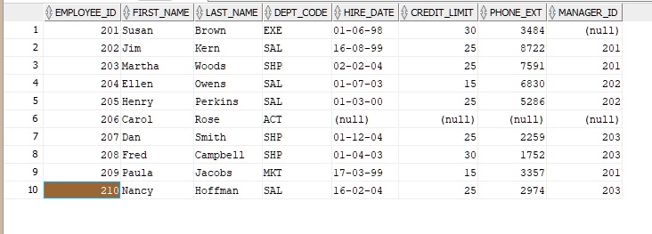 SOLVED: #11. Create a sequence to uniquely identify each row in the ...