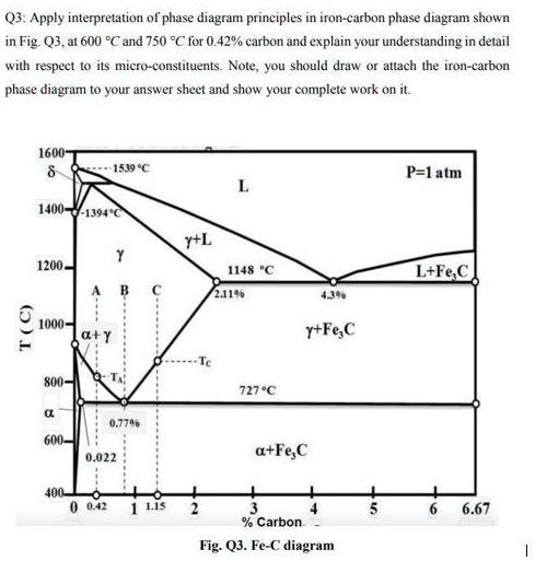 SOLVED: Q3: Apply interpretation of phase diagram principles in the ...