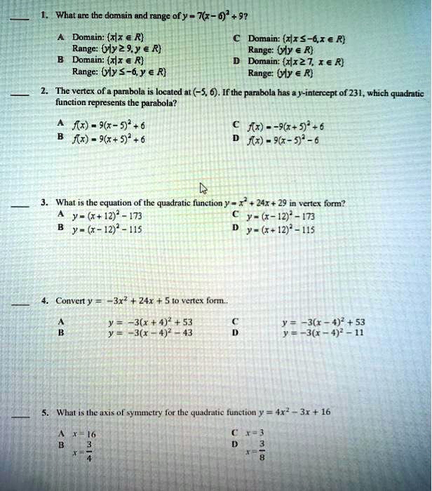 Solved What Un Thc Domain And Rengc Ofy 76 0 9 Domain X R Rangc Yyz 9y E R Domain 4x E R Range Ly S 6y R Domain 4