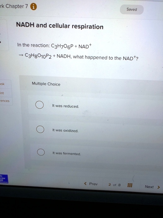 In The Reaction C3h7o6p + Nad+