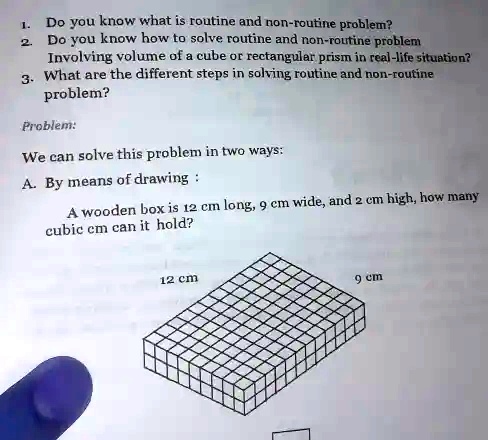 What Is Routine Problem SOLVED: Do you know what a routine and non-routine problem is? Do you ...