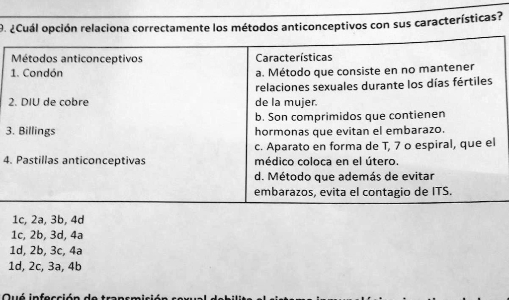 SOLVED: Ayudaaa Porfis Lo Necesito Ahorita Características? Cual Opción ...