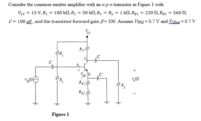 Perform DC analysis for the circuit. Draw the circuit with VBB and RB ...