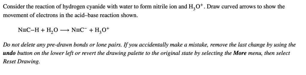 SOLVED: Consider the reaction of hydrogen cyanide with water to form ...