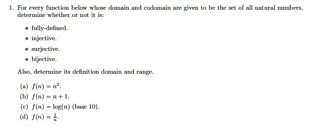 SOLVED For Every Function Below Whose Domain Determine Whether Or Not solved-for-every-function-below-whose-domain-determine-whether-or-not