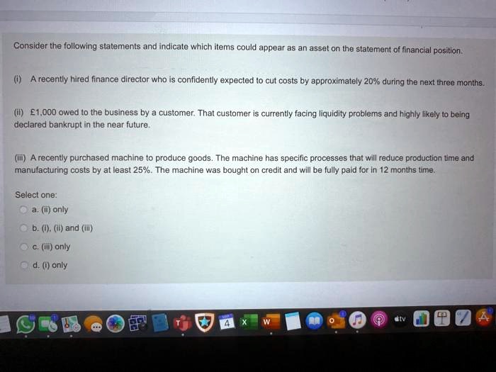 Statement Machine Problem SOLVED: Consider the following statements and indicate which items ...