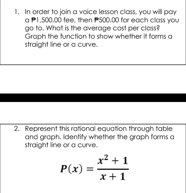 SOLVED 1 In Order To Join A Voice Lesson Class YoU Will Pay P1 500 00