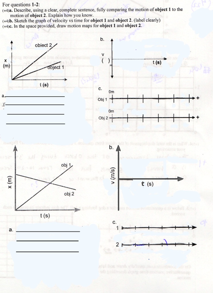 SOLVED For questions 12 Describe, using clear and complete sentences
