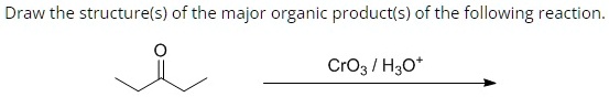 Draw the structure(s) of the major organic product(s) of the following ...