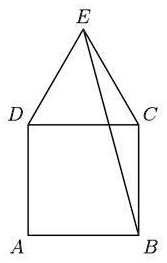 SOLVED: 'In the figure shown, ABCD is a square and triangle CDE is ...