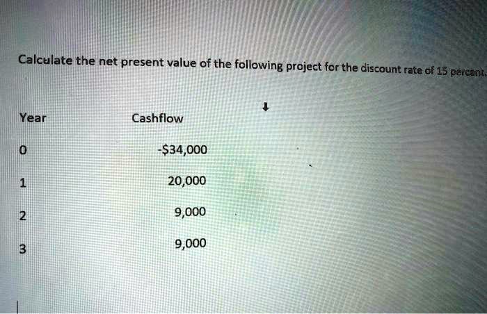 solved-calculate-the-net-present-value-of-the-following-project-for-the