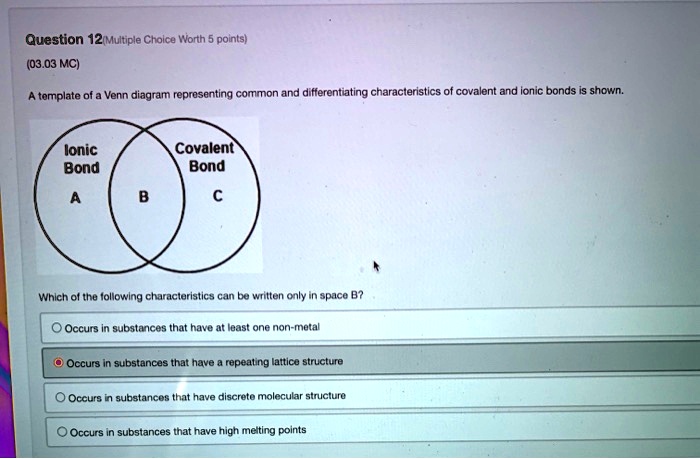 SOLVED: Question 12 Multiple Choice Worth 1 point (03.03 MC) Venn ...