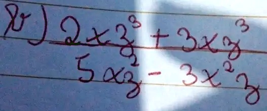 (2x3^3 + 3x3^3)/(5x3^2 - 3x3^2)