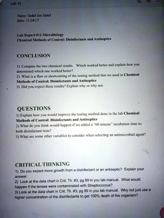 SOLVED Lab 12 Name Sadaf Jan Sahel Date 11/24/17 Lab Report 12