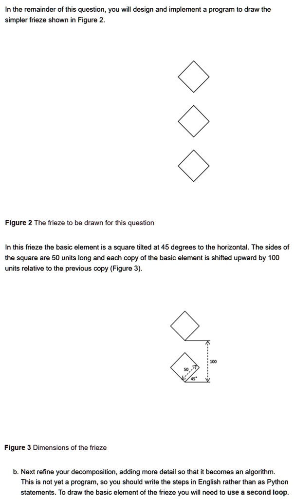 In the remainder of this question, you will design and implement a ... image.