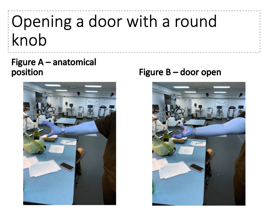 SOLVED: Opening A Door Movement Analysis – Glenohumeral What Is The ...