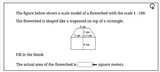 SOLVED: The figure below shows scale model of a flowerbed with the ...