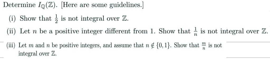 SOLVED: Determine Io(Z). [Here are some guidelines.] (i) Show that is ...