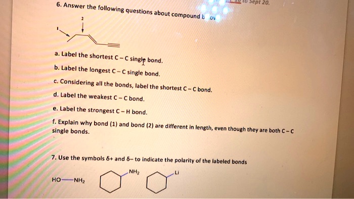6. Answer the following questions about compound bov a....