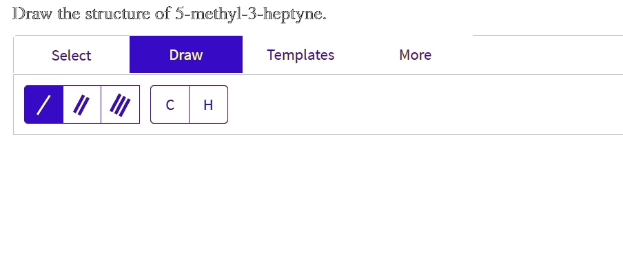 draw the structure of 5‐methyl‐3‐heptyne
