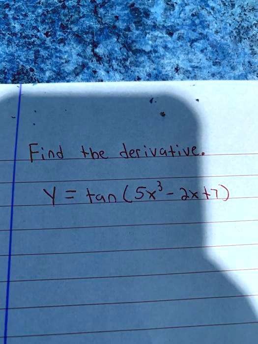 find lbe derivative y tan lsx 2x1 34039