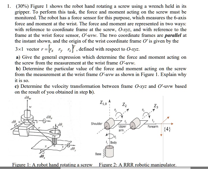 Device Screw Rotation Figure 1 shows the robot hand rotating a screw using a wrench held in ...