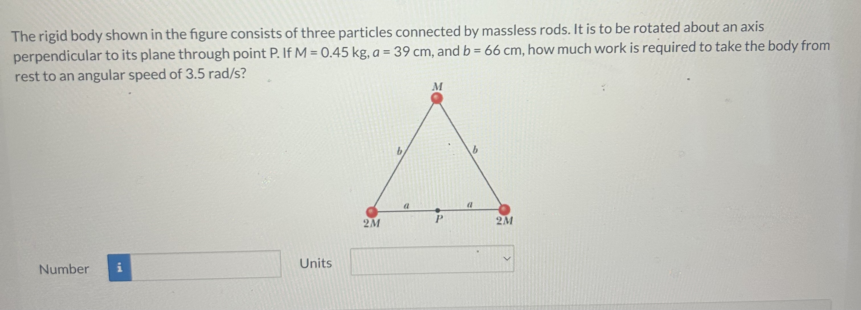 The rigid body shown in the figure consists of three particles ...