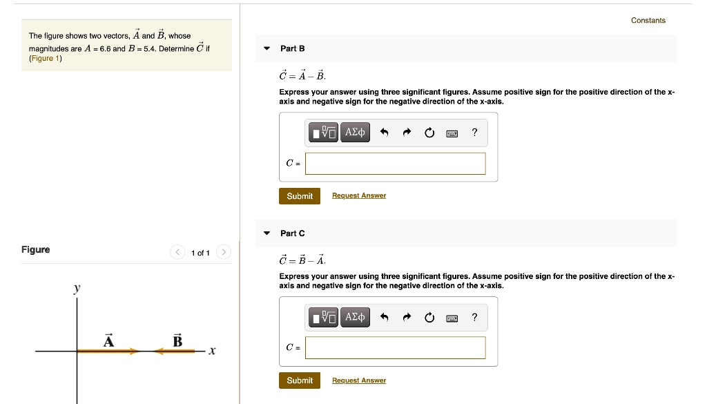 ConstantsThe Figure Shows Two Vectors A And B, Whose … - SolvedLib