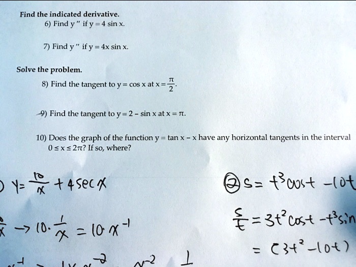 find the derivative of y is equal to 4 sin 3x