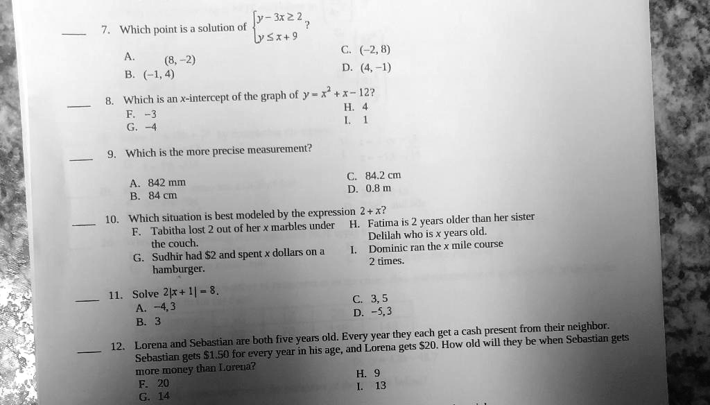 Solved Ty 3x 2 2 Which Point Is Solution Of 5 9 C 2 8 D 4 2 1 4 Which Is An X Intercept Of The Graph Of Y X X 27 Which Is The More Solved Ty 3x 2 2 Which Point Is Solution Of 5 9 C 2 8 D 4 2 1 4 Which Is An X Intercept Of The Graph Of Y X X 27 Which Is The More