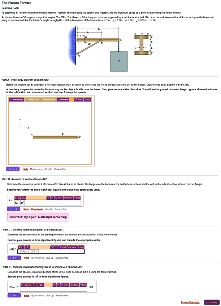 SOLVED: Flexure Formula The Flexure Formula Learning Goal: To determine ...