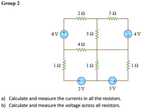 SOLVED: A) Calculate And Measure The Currents In All The Resistors. B ...